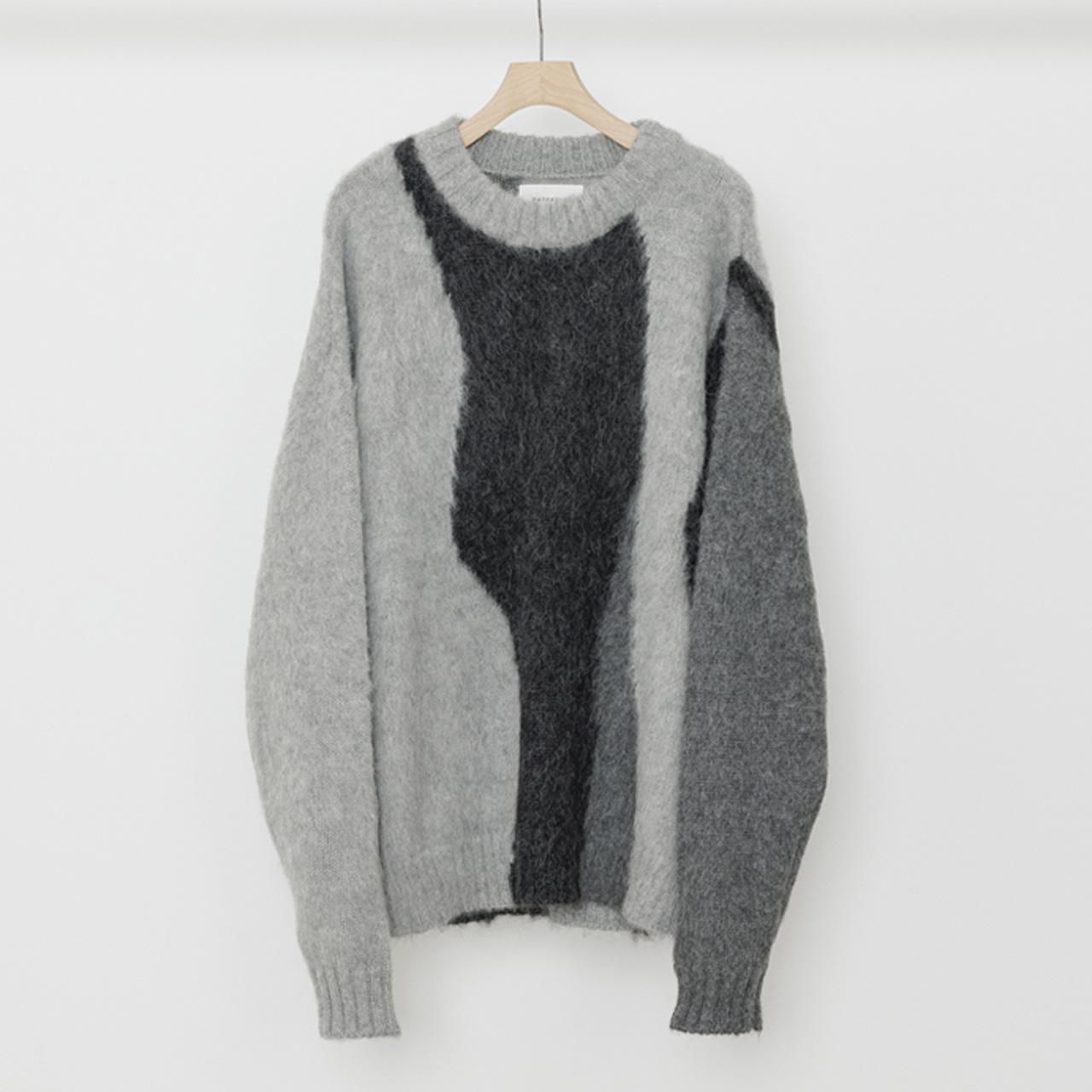 MARKAWARE (マーカウェア)23FW/秋冬 STRATUM JUMPER BEIGE MIX -FINE ALPACA-
