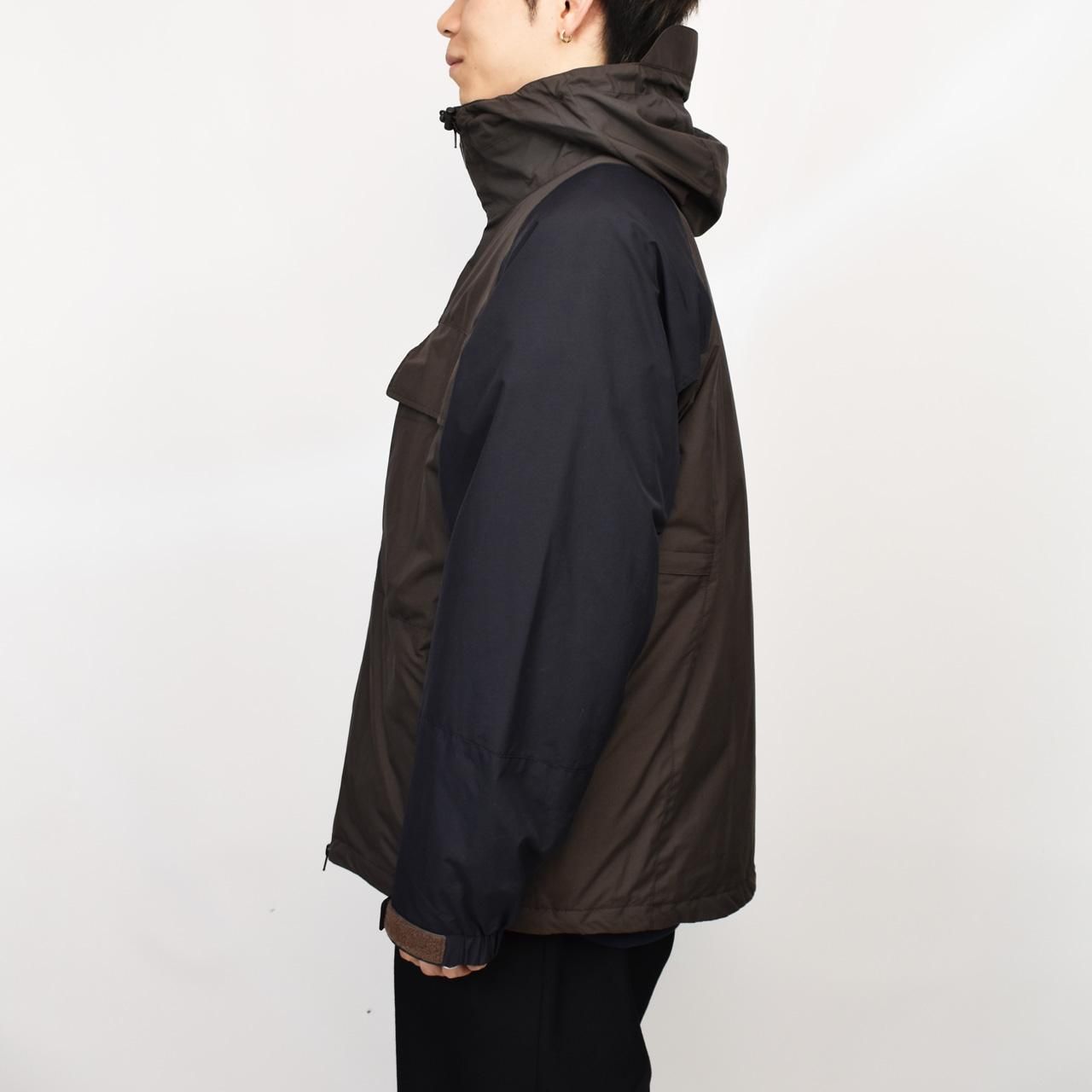 KIIT (キート)2023AW WILD THINGS × KIIT LAYERING HOODED TECH BLOUSON BROWN&BLACK