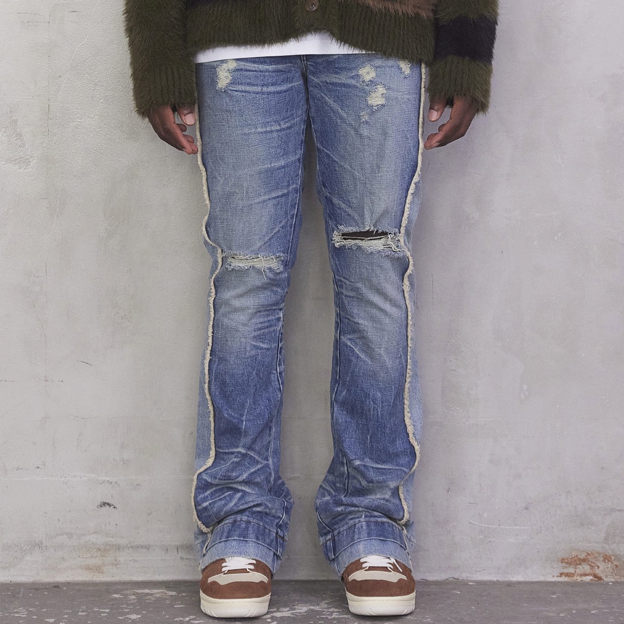 MLVINCE (メルヴィンス) 2023AW/秋冬DB FLARE JEANS INDIGO
