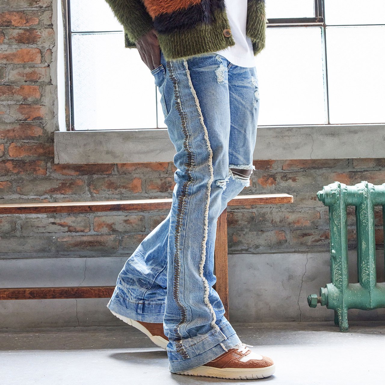 MLVINCE (メルヴィンス) 2023AW/秋冬DB FLARE JEANS INDIGO
