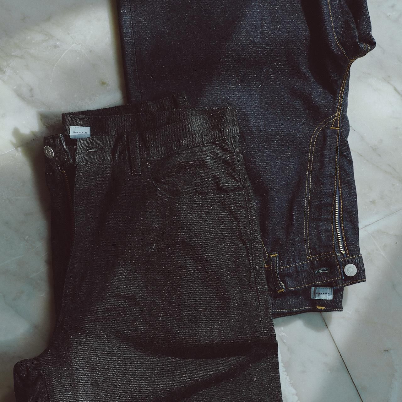 MARKAWARE (マーカウェア) 24SS/春夏
WIDE STRAIGHT DENIM INDIGO 
-KIMONO DENIM-
