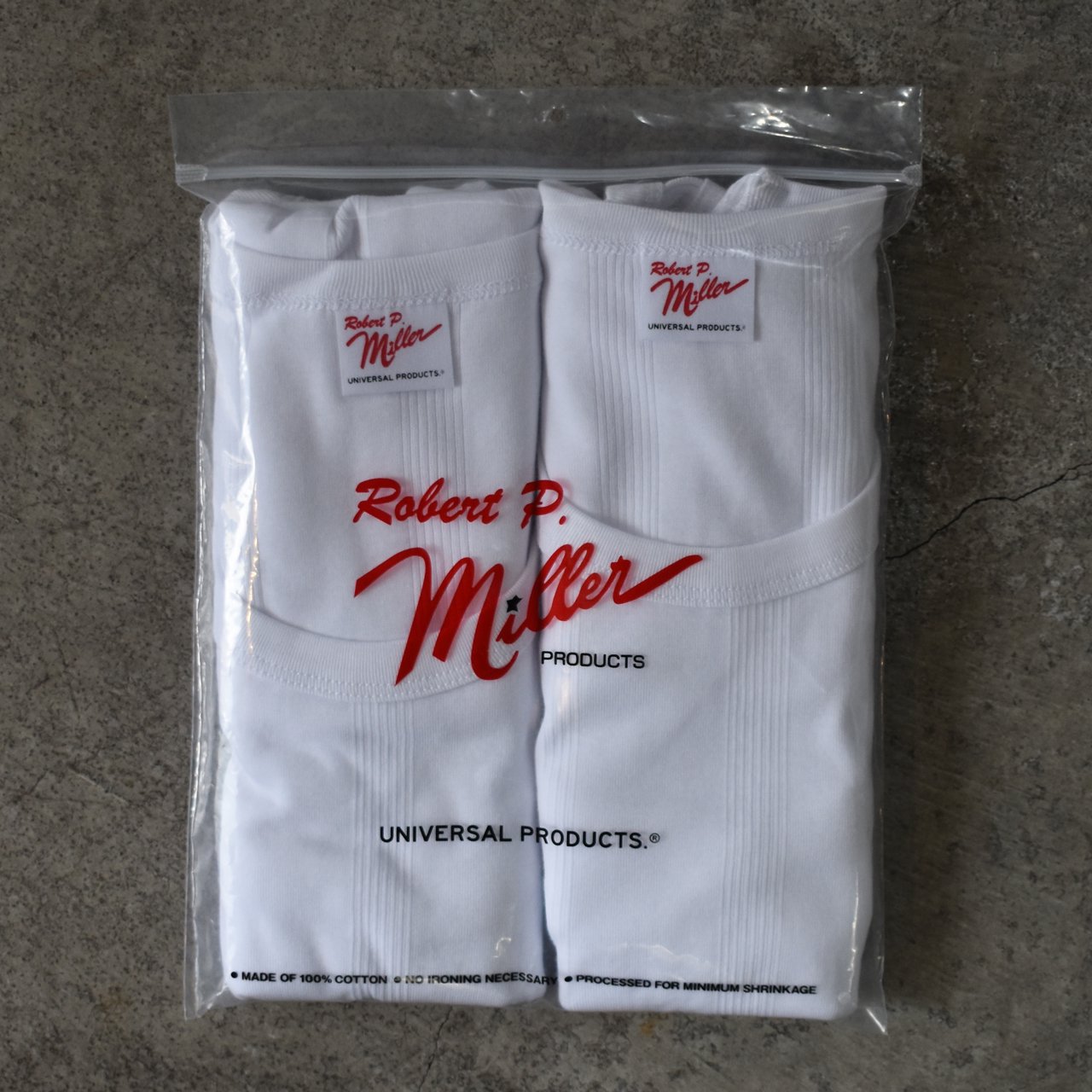UNIVERSAL PRODUCTS. (ユニバーサルプロダクツ) 24SS/春夏
MILLER 2PAC TANK TOP WHITE
タンクトップ
パックTシャツ