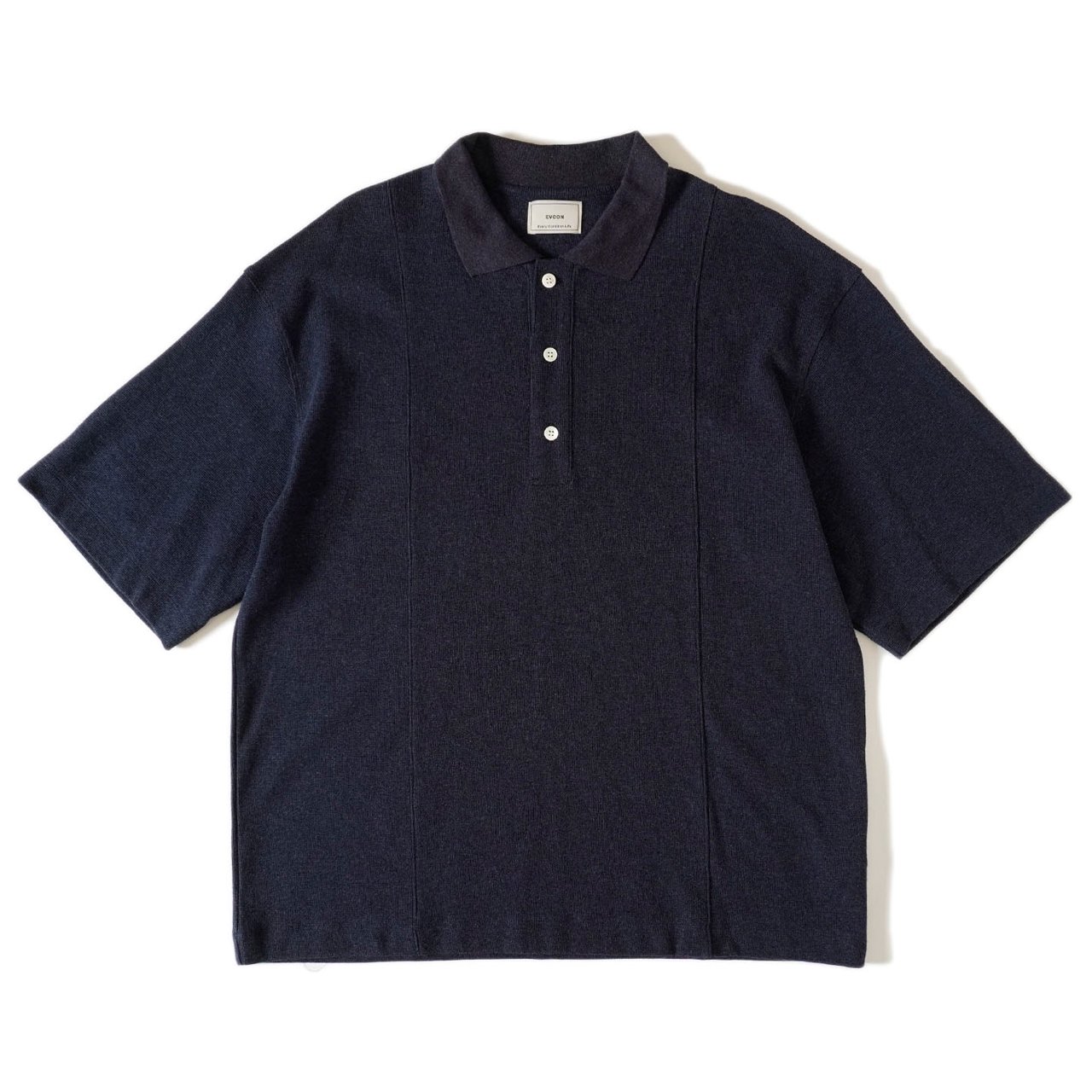 <img class='new_mark_img1' src='https://img.shop-pro.jp/img/new/icons5.gif' style='border:none;display:inline;margin:0px;padding:0px;width:auto;' />EVCON (ӥ)COTTON KNIT SHORT SLEEVE POLO SHIRTS NAVY