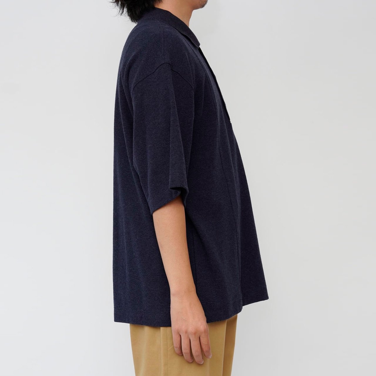 <img class='new_mark_img1' src='https://img.shop-pro.jp/img/new/icons5.gif' style='border:none;display:inline;margin:0px;padding:0px;width:auto;' />EVCON (ӥ)COTTON KNIT SHORT SLEEVE POLO SHIRTS NAVY