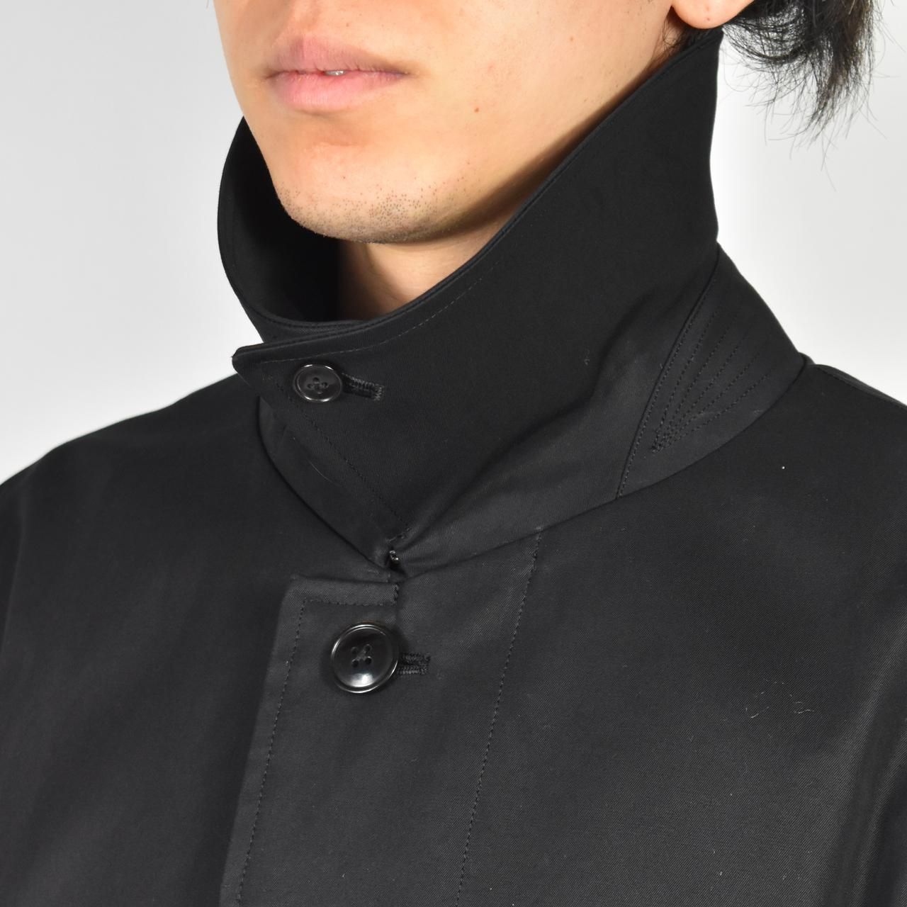 MARKAWARE(マーカウェア)24SS/春夏
HUGE SINGLE TRENCH COAT BLACK
-ORGANIC GIZA GABARDINE-
ヒュージシングルトレンチコート
A24A-06CO01C