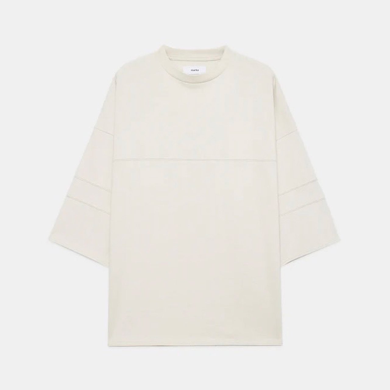 <img class='new_mark_img1' src='https://img.shop-pro.jp/img/new/icons5.gif' style='border:none;display:inline;margin:0px;padding:0px;width:auto;' />marka (ޡ)FOOTBALL TEE OFF WHITE -20//1 RECYCLE SUVIN ORGANIAC COTTON KNIT-