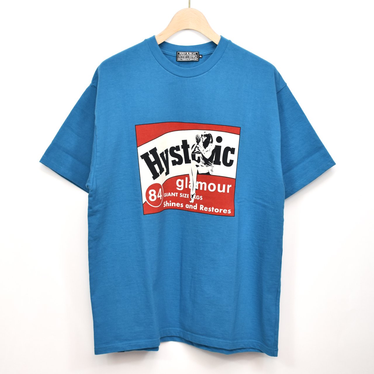 HYSTERIC GLAMOUR (ヒステリックグラマー)｜HG POLISH Tシャツ ブルー 