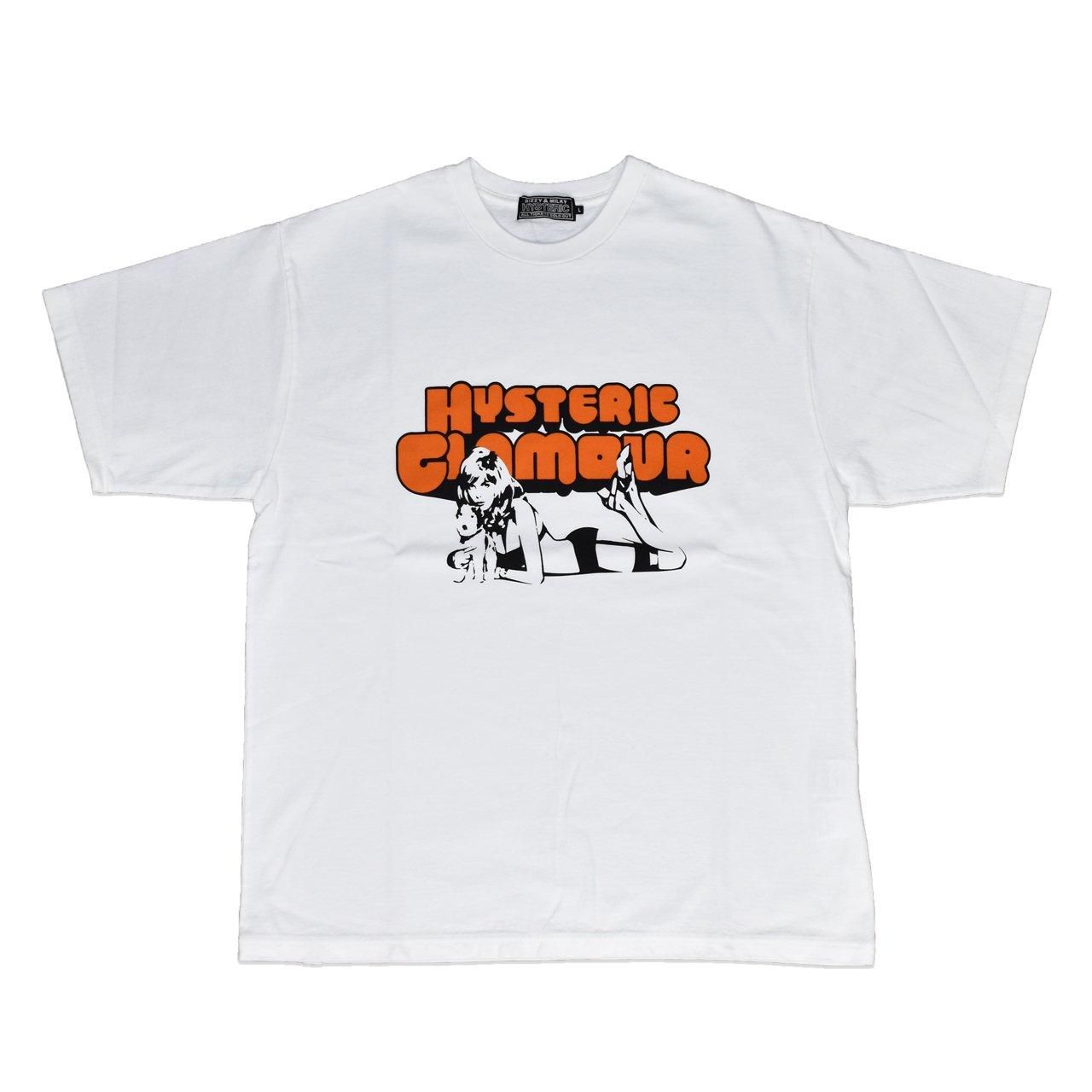 HYSTERIC GLAMOUR (ヒステリックグラマー)｜POP ROCK Tシャツ ホワイト