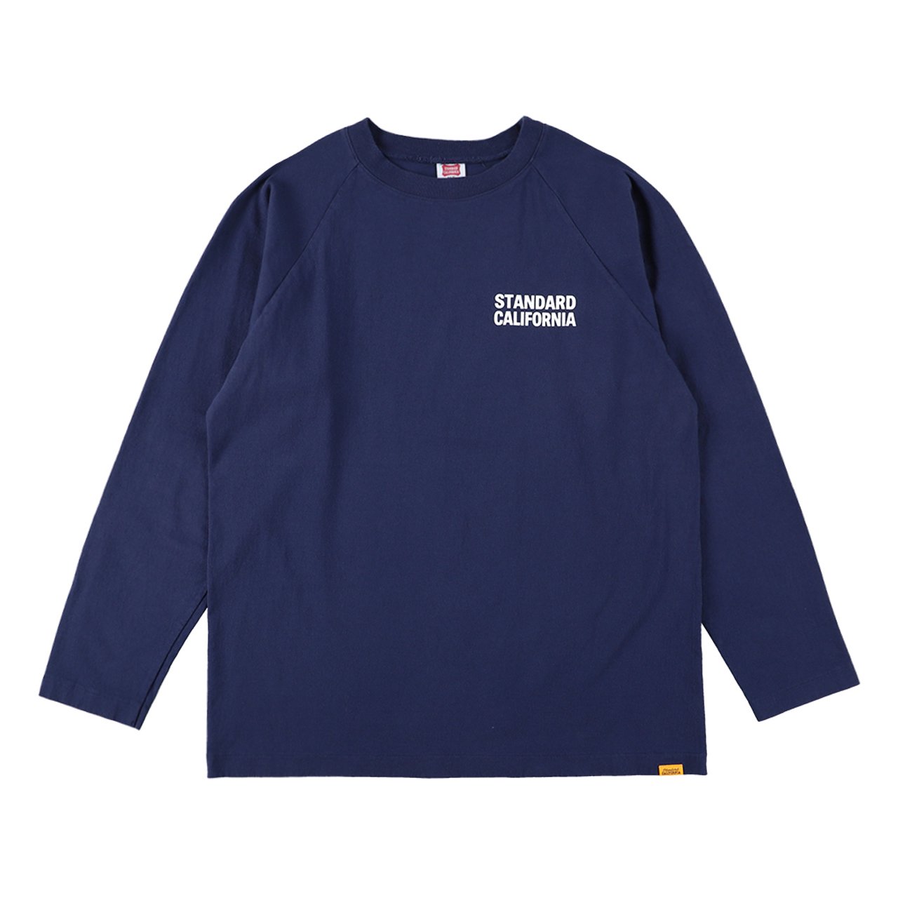 STANDARD CALIFORNIA ( ե˥)US Cotton Logo Baseball Tee Navy