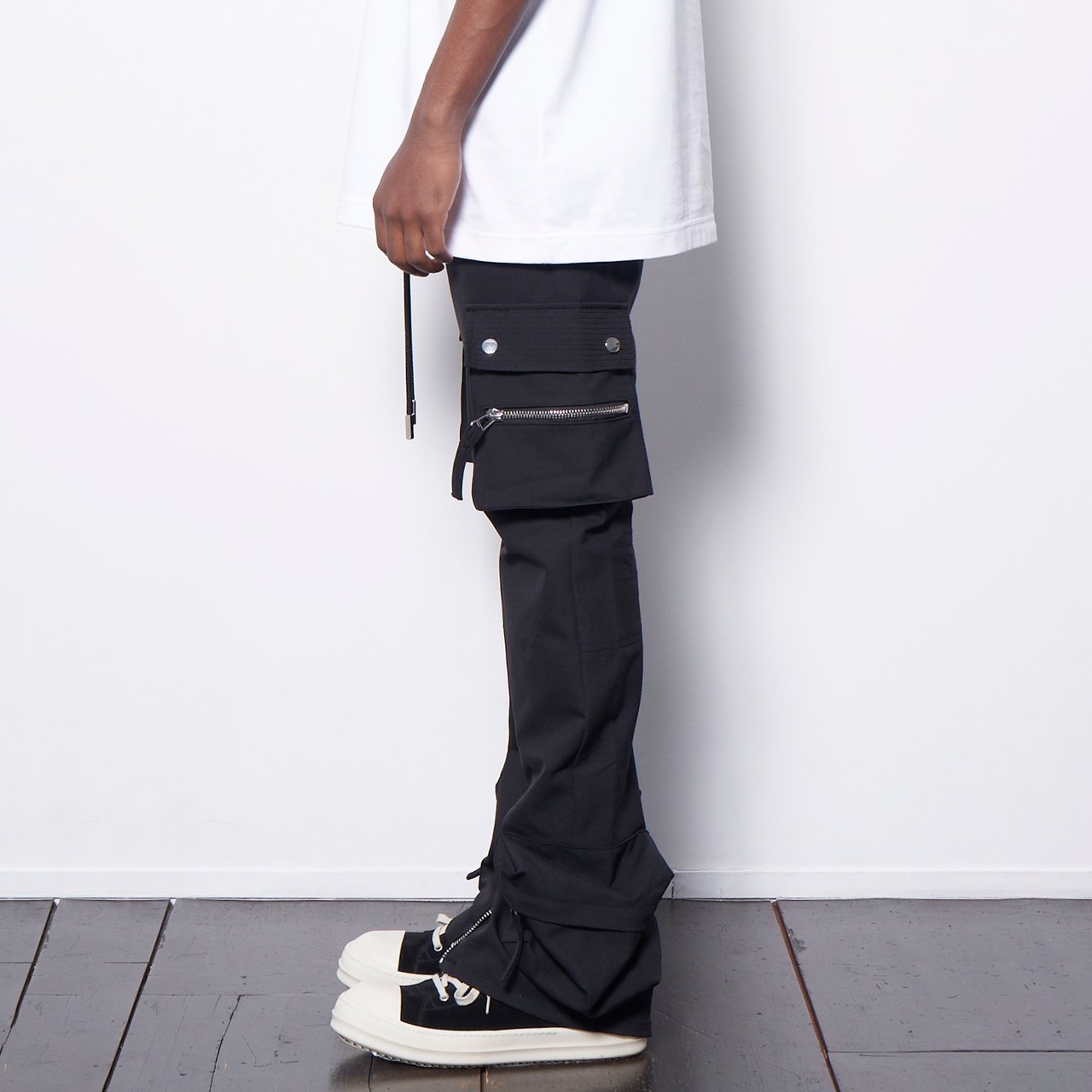 MLVINCE (メルヴィンス)｜TYPE-4 SLIM STRETCH CARGO PANTS BLACK 正規 
