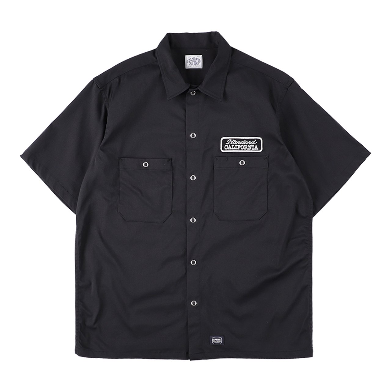 STANDARD CALIFORNIA ( ե˥)Logo Patch Easy Work Shirt SS Black