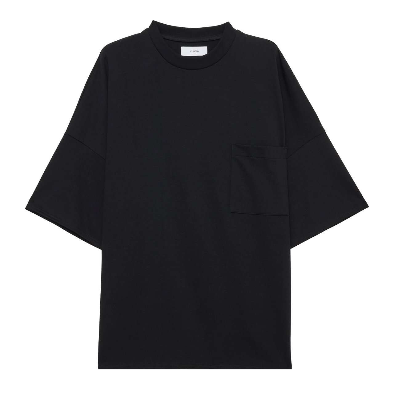 <img class='new_mark_img1' src='https://img.shop-pro.jp/img/new/icons5.gif' style='border:none;display:inline;margin:0px;padding:0px;width:auto;' />marka (ޡ)POCKET TEE BLACK -20//1 RECYCLE SUVIN ORGANIAC COTTON KNIT-