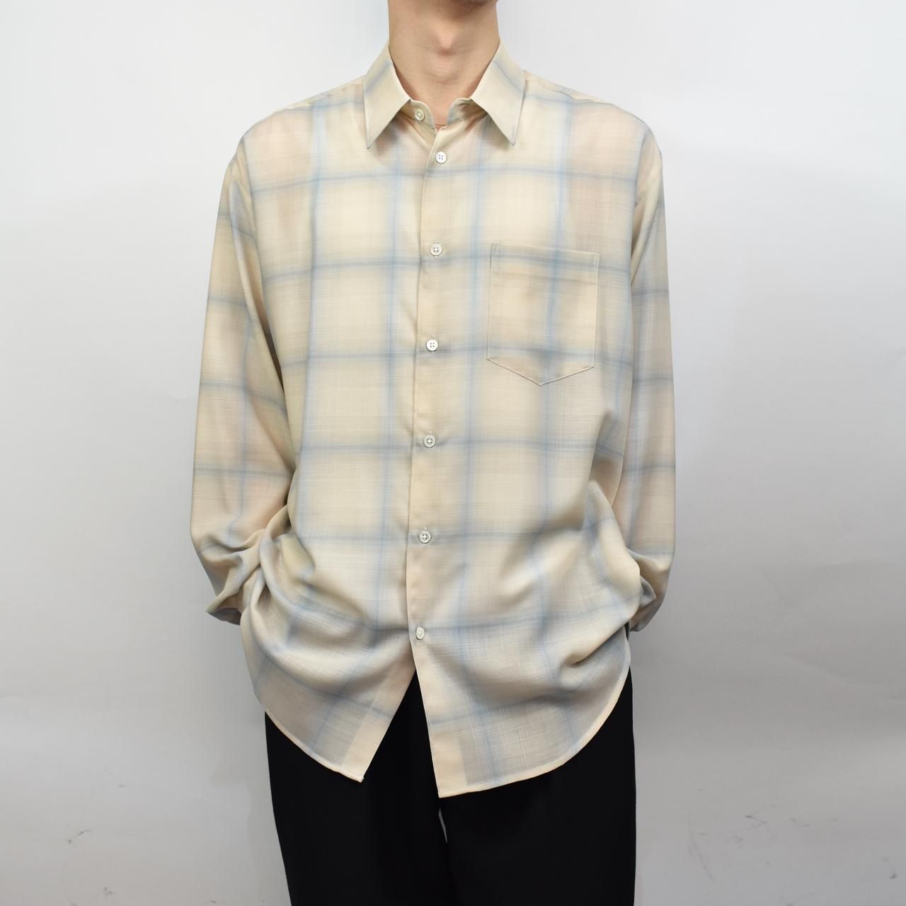 marka(マーカ)24SS/春夏
CHECK SHIRT
-WOOL × RECYCLE POLYESTER VIYELLA-
チェックシャツ
M24A-12SH01C
