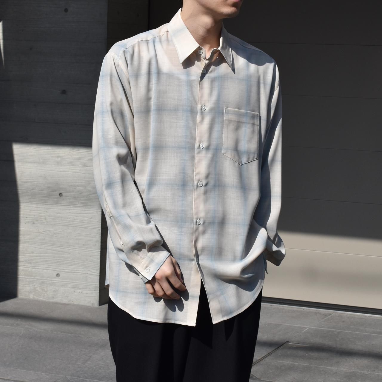 marka(マーカ)24SS/春夏
CHECK SHIRT
-WOOL × RECYCLE POLYESTER VIYELLA-
チェックシャツ
M24A-12SH01C
