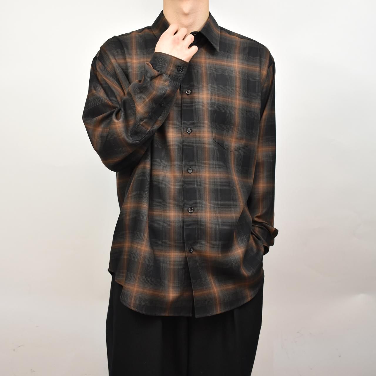 marka(マーカ)24SS/春夏
CHECK SHIRT
-WOOL × RECYCLE POLYESTER VIYELLA-
チェックシャツ
M24A-12SH01C
