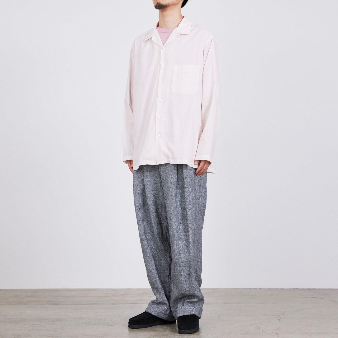 MARKAWARE (マーカウェア) 24SS/春夏
OPEN COLLOR SHIRT
-ORGANIC PERU PIMA COTTON LORN-
A24A-18SH03C
オープンカラーシャツ
開襟シャツ
長袖シャツ