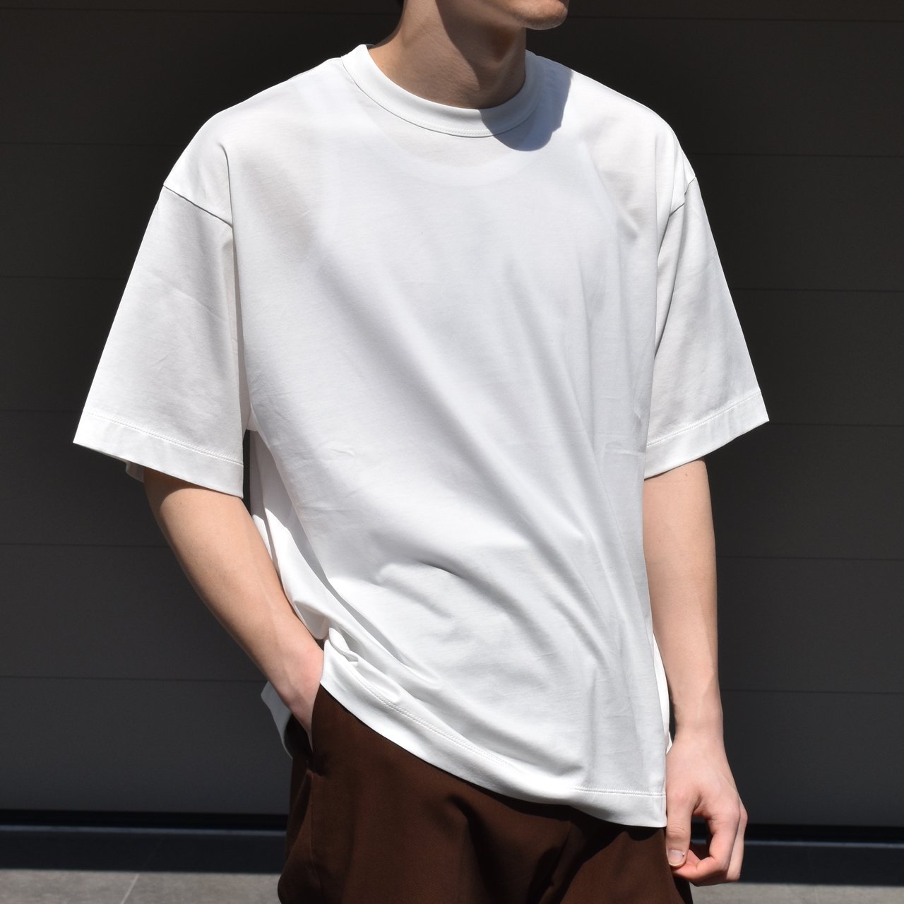 <img class='new_mark_img1' src='https://img.shop-pro.jp/img/new/icons5.gif' style='border:none;display:inline;margin:0px;padding:0px;width:auto;' />MARKAWARE (ޡ)COMFORT FIT Tee WHITE -ORGANIC GIZA 80/2 KNIT-