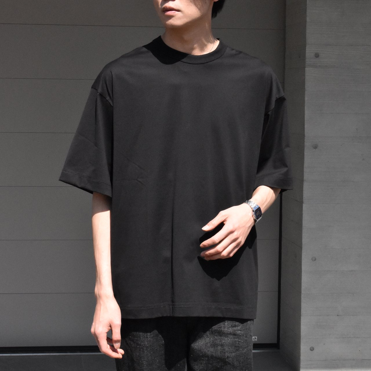 <img class='new_mark_img1' src='https://img.shop-pro.jp/img/new/icons5.gif' style='border:none;display:inline;margin:0px;padding:0px;width:auto;' />MARKAWARE (ޡ)COMFORT FIT Tee BLACK -ORGANIC GIZA 80/2 KNIT-