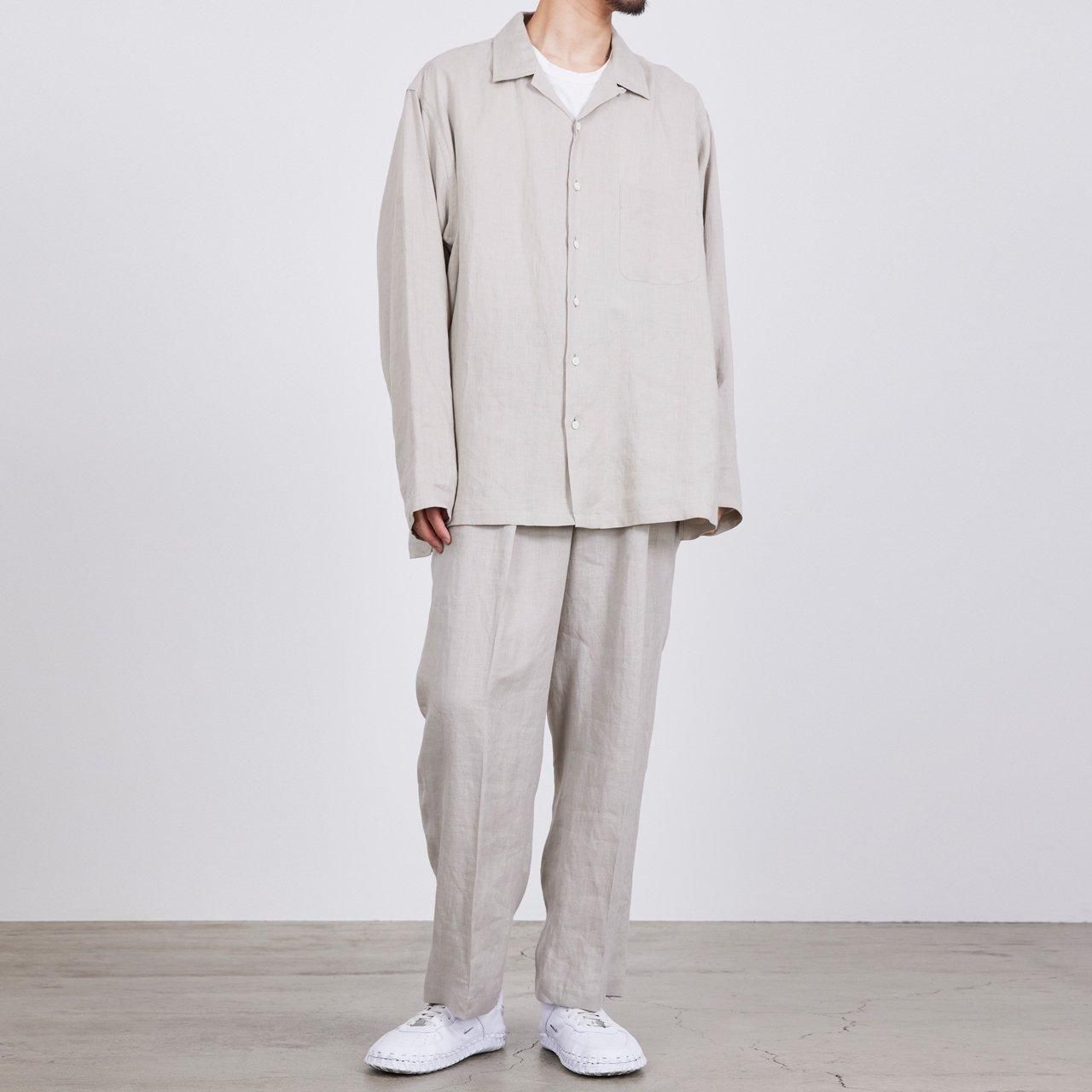 MARKAWARE (マーカウェア) 24SS/春夏
OPEN COLLOR L/S SHIRT
-HEMP SHIRTING-
オープンカラーシャツ
長袖シャツ
A24A-16SH01C