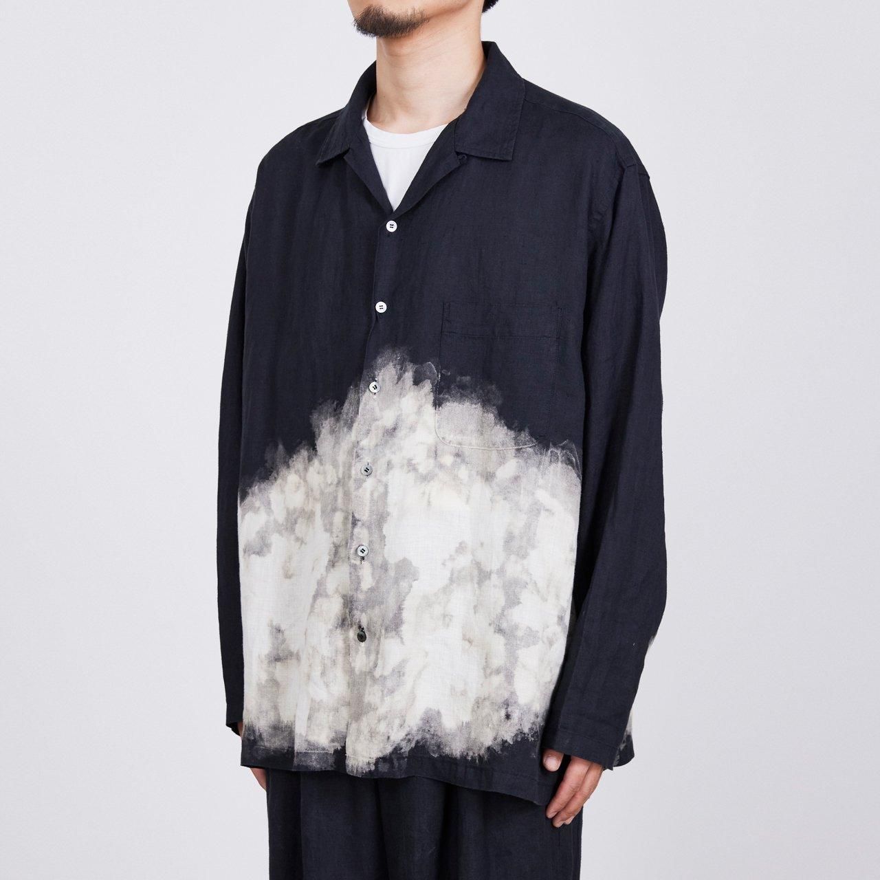 MARKAWARE(マーカウェア)24SS/春夏
OPEN COLLOR L/S SHIRT "CLOUDY BLEACHING"
-HEMP SHIRTING-
A24A-16SH11C
オープンカラーシャツ
長袖開襟シャツ