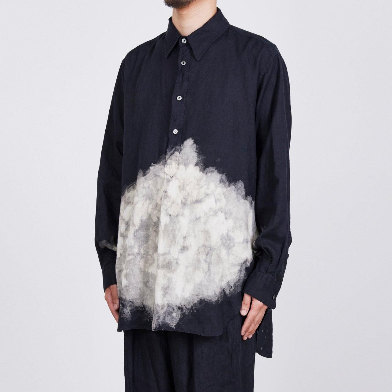 MARKAWARE (マーカウェア) 24SS/春夏
W COLLOR LONG SHIRT "CLOUDY BLEACHING"
ダブルカラーロングシャツ
ブリーチ加工
プルオーバーシャツ
