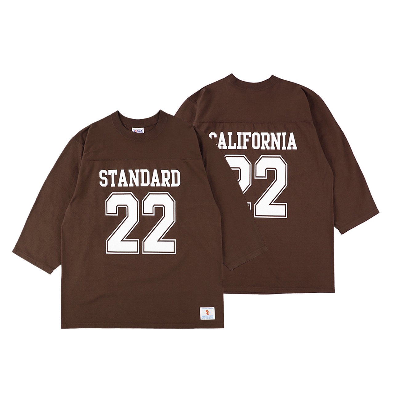 STANDARD CALIFORNIA ( ե˥)Heavyweight Football Logo Tee Brown