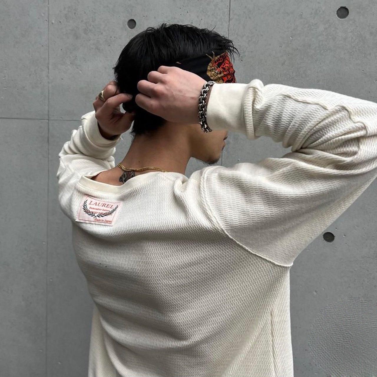 one by 1 LAUREL(ローレル)
Thermal L/S Tee
サーマルロングスリーブTシャツ
長袖Tee
カジュアル
ストリート
