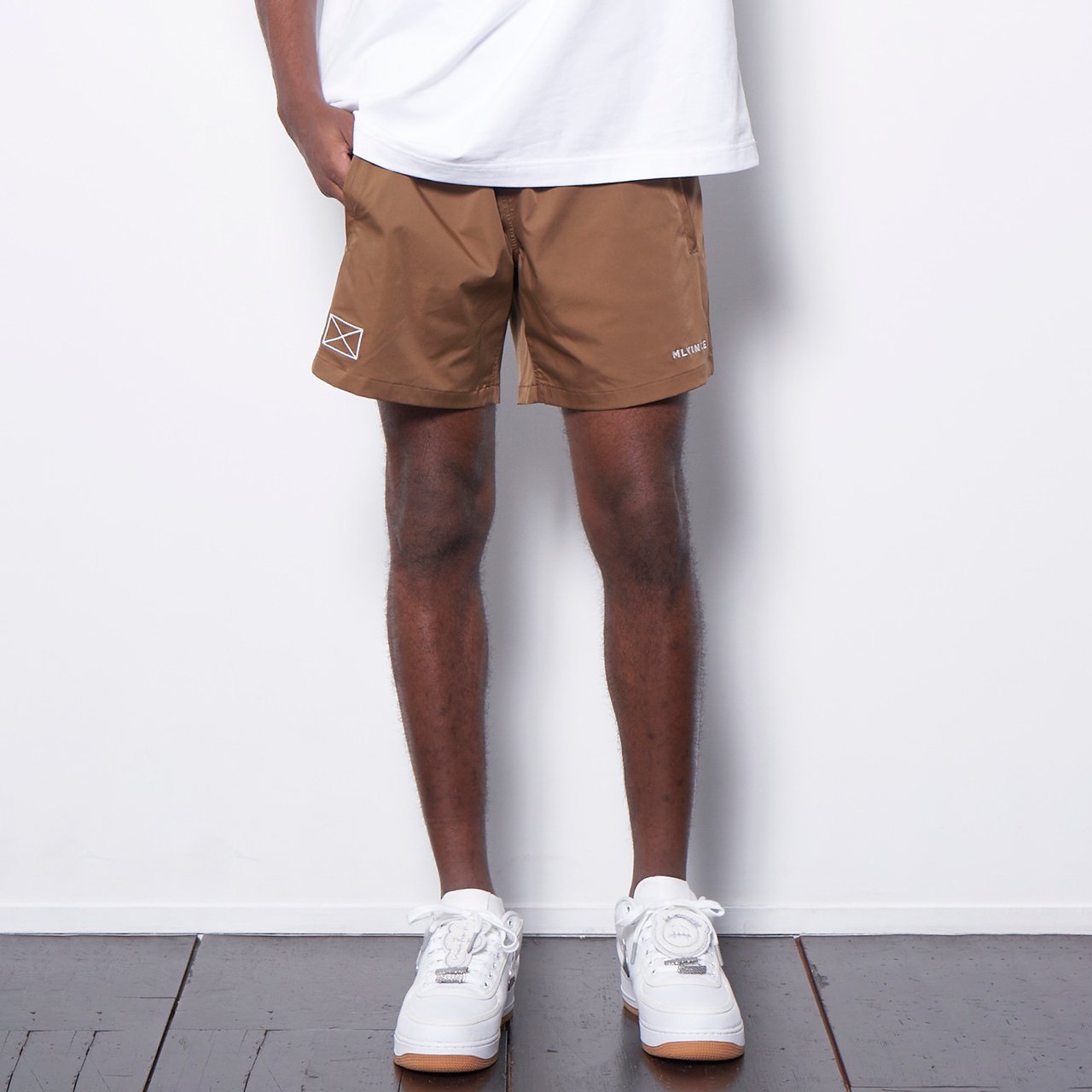 25%OFF MLVINCE () | LIMONTA CLASSIC LOGO SHORTS BROWN