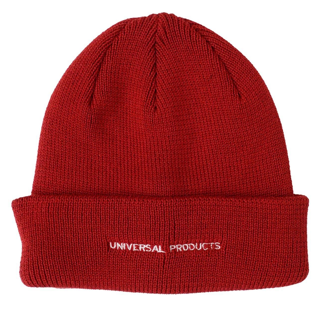 40%OFF UNIVERSAL PRODUCTS (˥Сץ)LOGO KNIT CAP RED