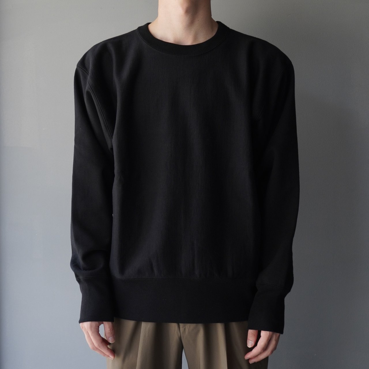 <img class='new_mark_img1' src='https://img.shop-pro.jp/img/new/icons5.gif' style='border:none;display:inline;margin:0px;padding:0px;width:auto;' />MARKAWARE (ޡ)GYM JUMPER BLACK -ORGANIC COTTON HEAVY FLEECE-