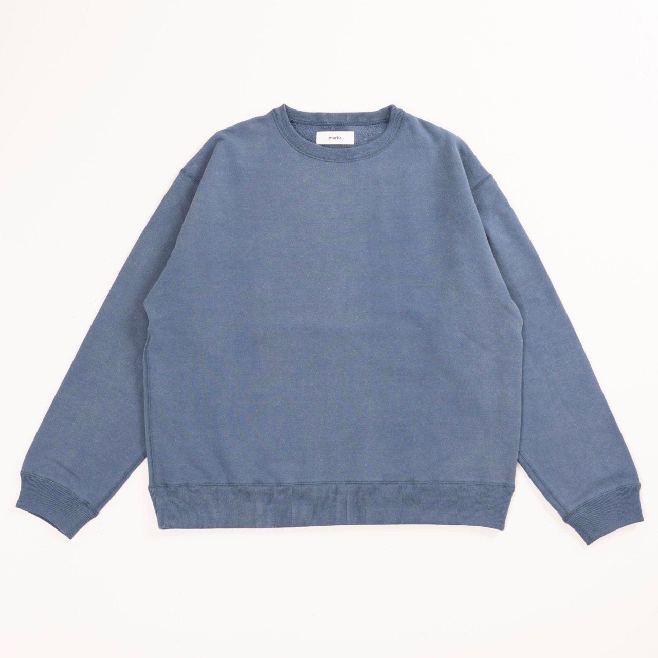 <img class='new_mark_img1' src='https://img.shop-pro.jp/img/new/icons5.gif' style='border:none;display:inline;margin:0px;padding:0px;width:auto;' />marka (ޡ)CREW NECK FADED BLUE -20/10 RECYCLE SUVIN ORGANIC COTTON FLEECE-