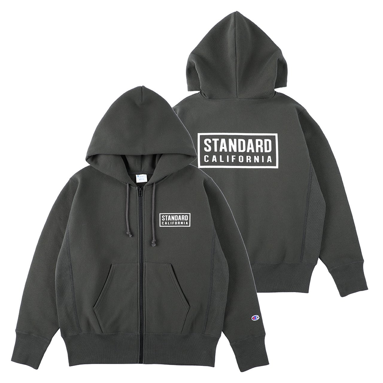 STANDARD CALIFORNIA (スタンダード カリフォルニア) 24AW/秋冬
Champion (チャンピオン)
別注
Champion For SD Exclusive Zip Hood Sweat
ジップアップフーディ
ボックスロゴジップアップパーカー
SWOZB220
スウェット
ライトアウター
ブルゾン