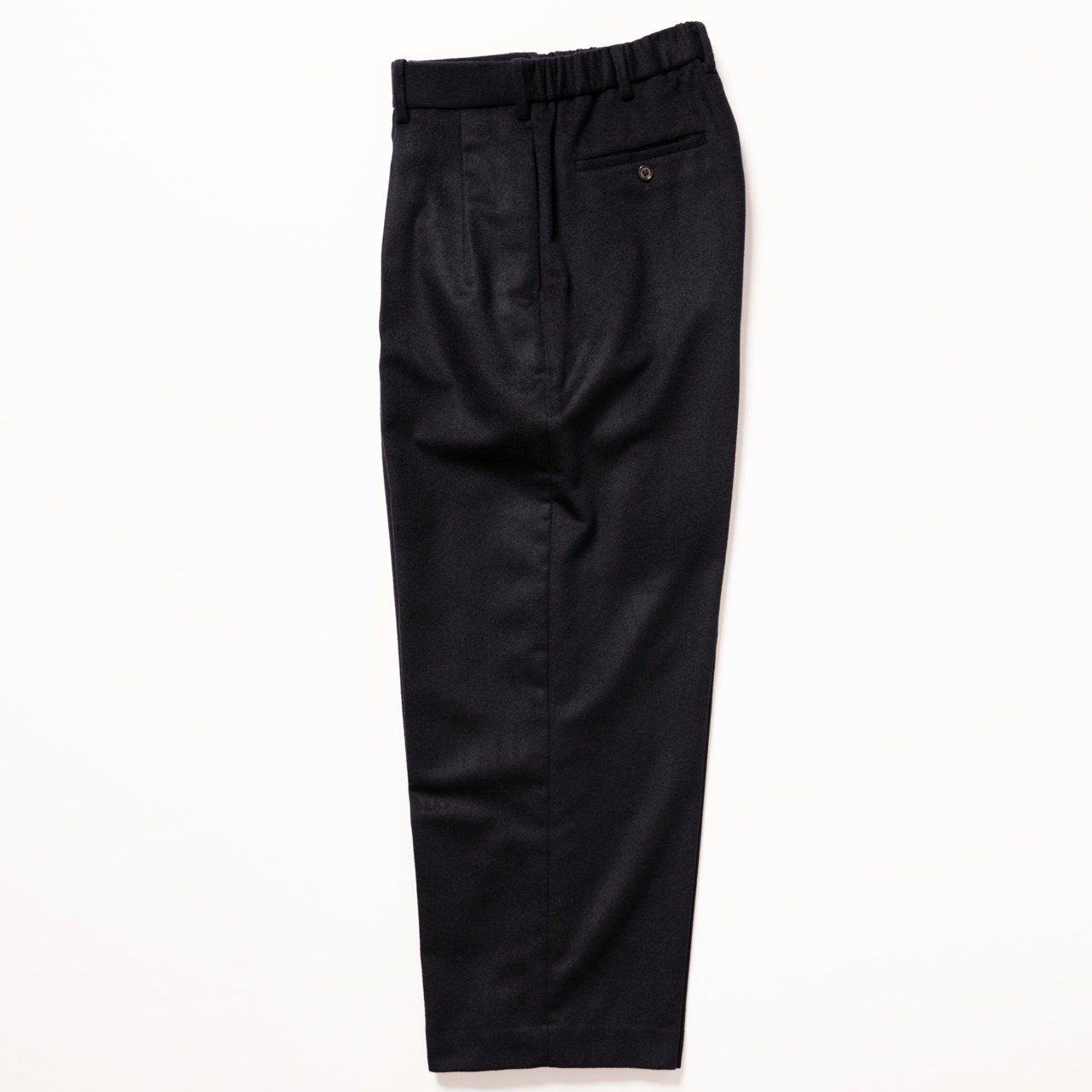 ͽ MARKAWARE (ޡ)CASHMERE DOUBLE PLEATED TROUSERS DARK NAVY -CASHMERE FLANNEL-