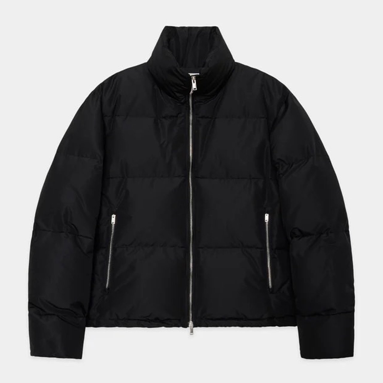 <img class='new_mark_img1' src='https://img.shop-pro.jp/img/new/icons5.gif' style='border:none;display:inline;margin:0px;padding:0px;width:auto;' />MARKAWARE (ޡ)SILK SHORT DOWN JACKET BLACK -SILK GROSGRAIN-