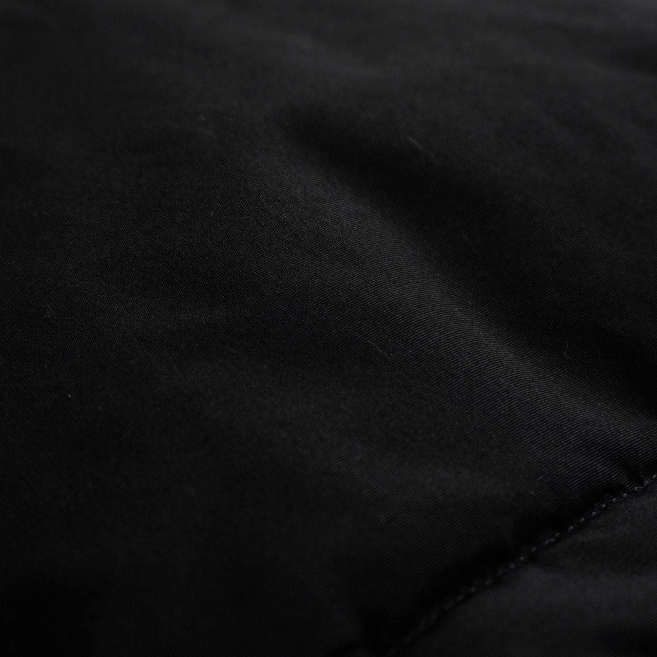 MARKAWARE (ޡ)SILK SHORT DOWN VEST BLACK -SILK GROSGRAIN-