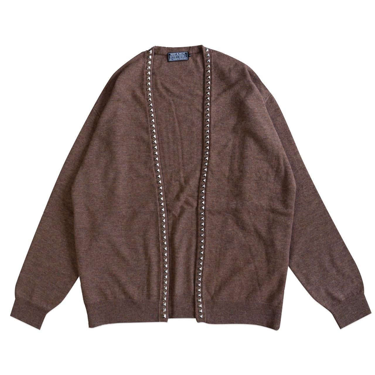 ヒステリックグラマーヴィンテージニットジッパー付きカーディガン