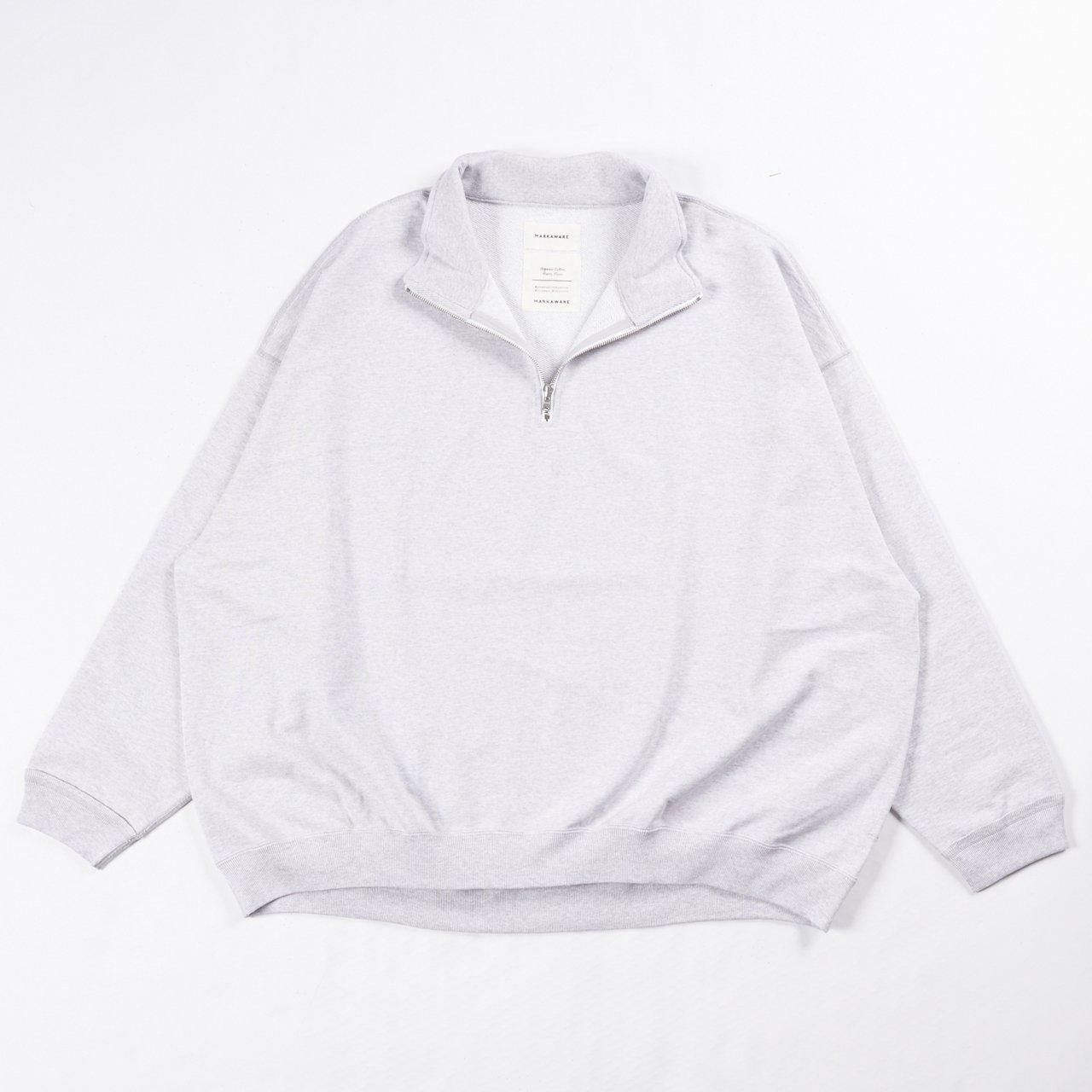 <img class='new_mark_img1' src='https://img.shop-pro.jp/img/new/icons5.gif' style='border:none;display:inline;margin:0px;padding:0px;width:auto;' />MARKAWARE (ޡ)QUARTER ZIP PULLOVER ASH GRAY -ORGANIC COTTON HEAVY FLEECE-