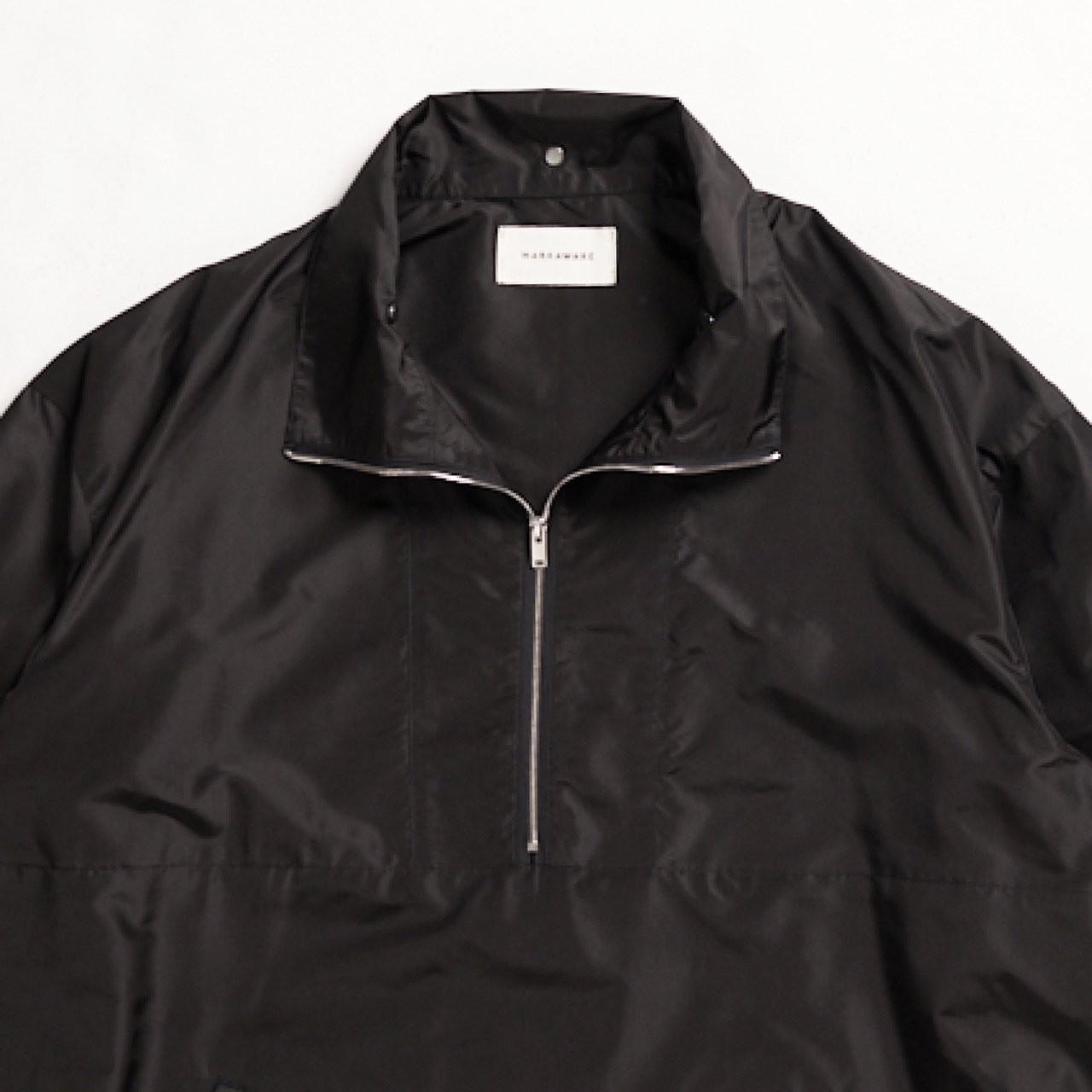 <img class='new_mark_img1' src='https://img.shop-pro.jp/img/new/icons5.gif' style='border:none;display:inline;margin:0px;padding:0px;width:auto;' />MARKAWARE (ޡ)HALF ZIP SHIRT BLACK -SILK TAFFETA-