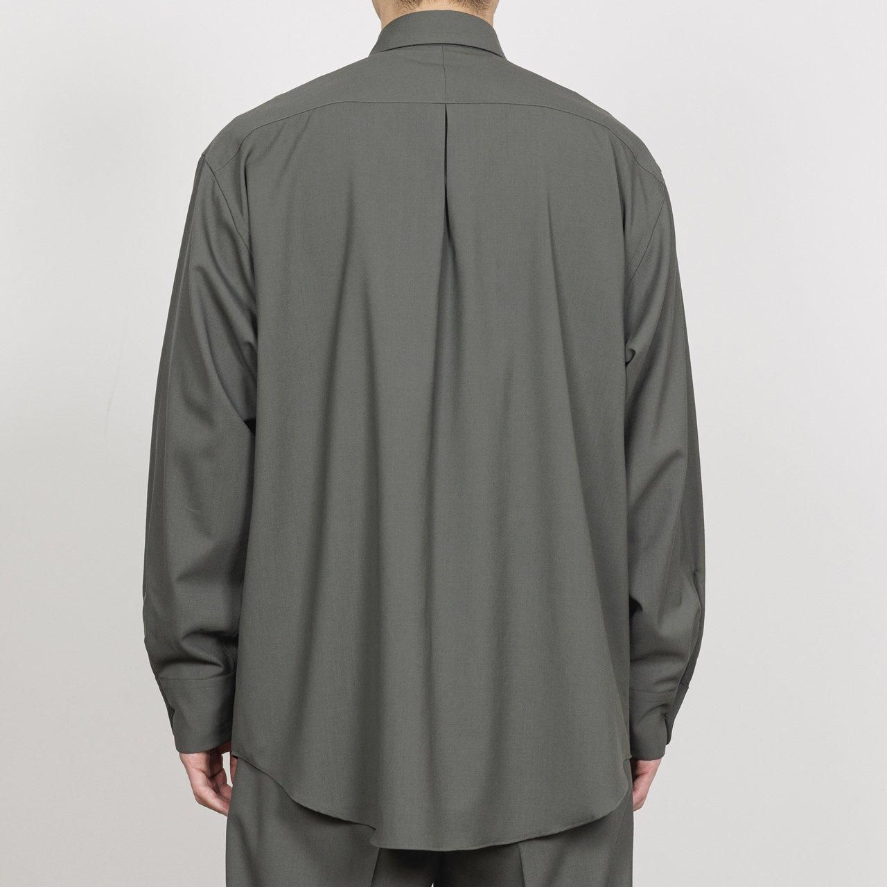 <img class='new_mark_img1' src='https://img.shop-pro.jp/img/new/icons5.gif' style='border:none;display:inline;margin:0px;padding:0px;width:auto;' />MARKAWARE (ޡ)COMFORT FIT SHIRT SAGE GREEN -ORGANIC WOOL 2/80 TROPICAL-