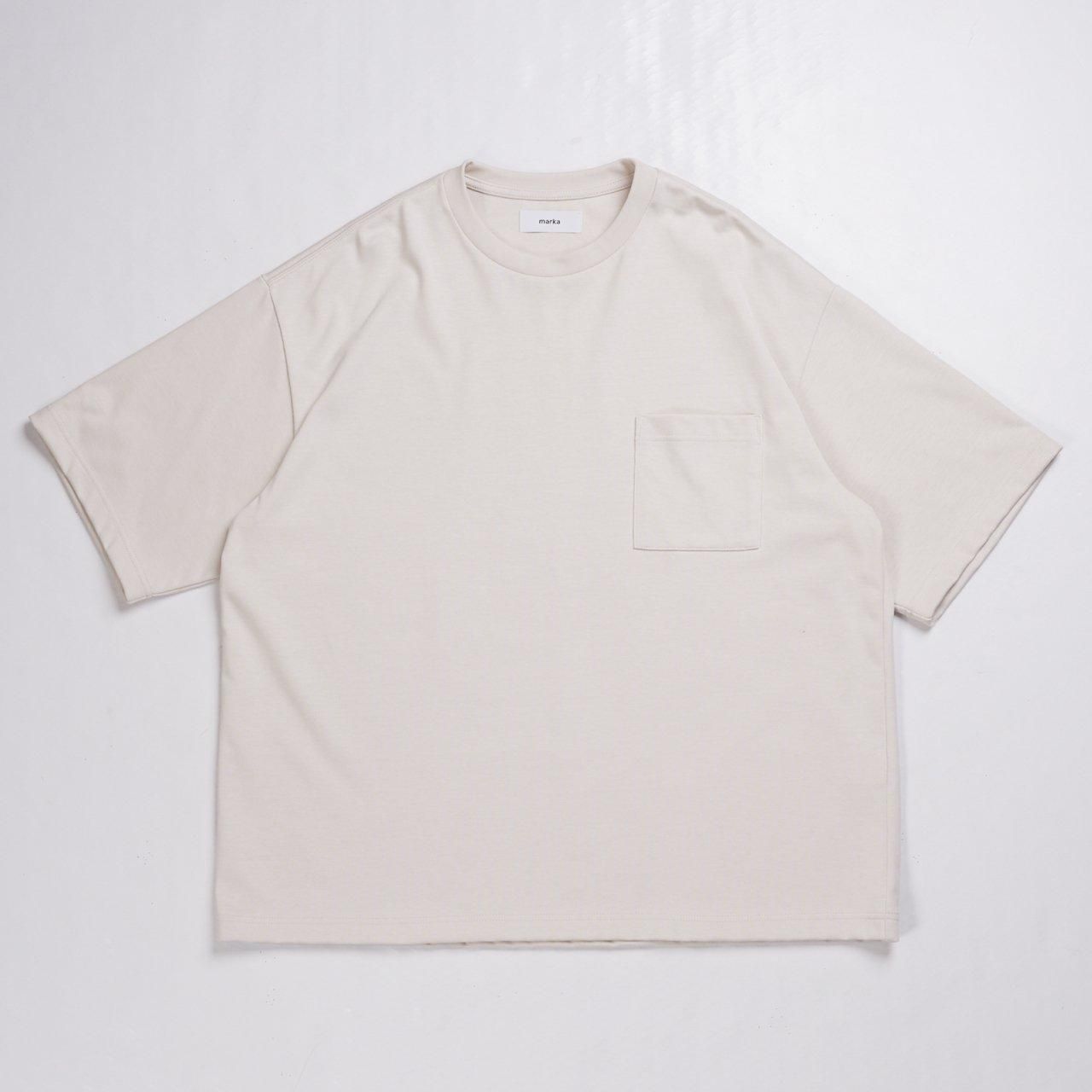 marka (マーカ)｜LOOSE FIT POCKET TEE OFF WHITE -20//1 RECYCLE SUVIN ORGANIC COTTON KNIT-