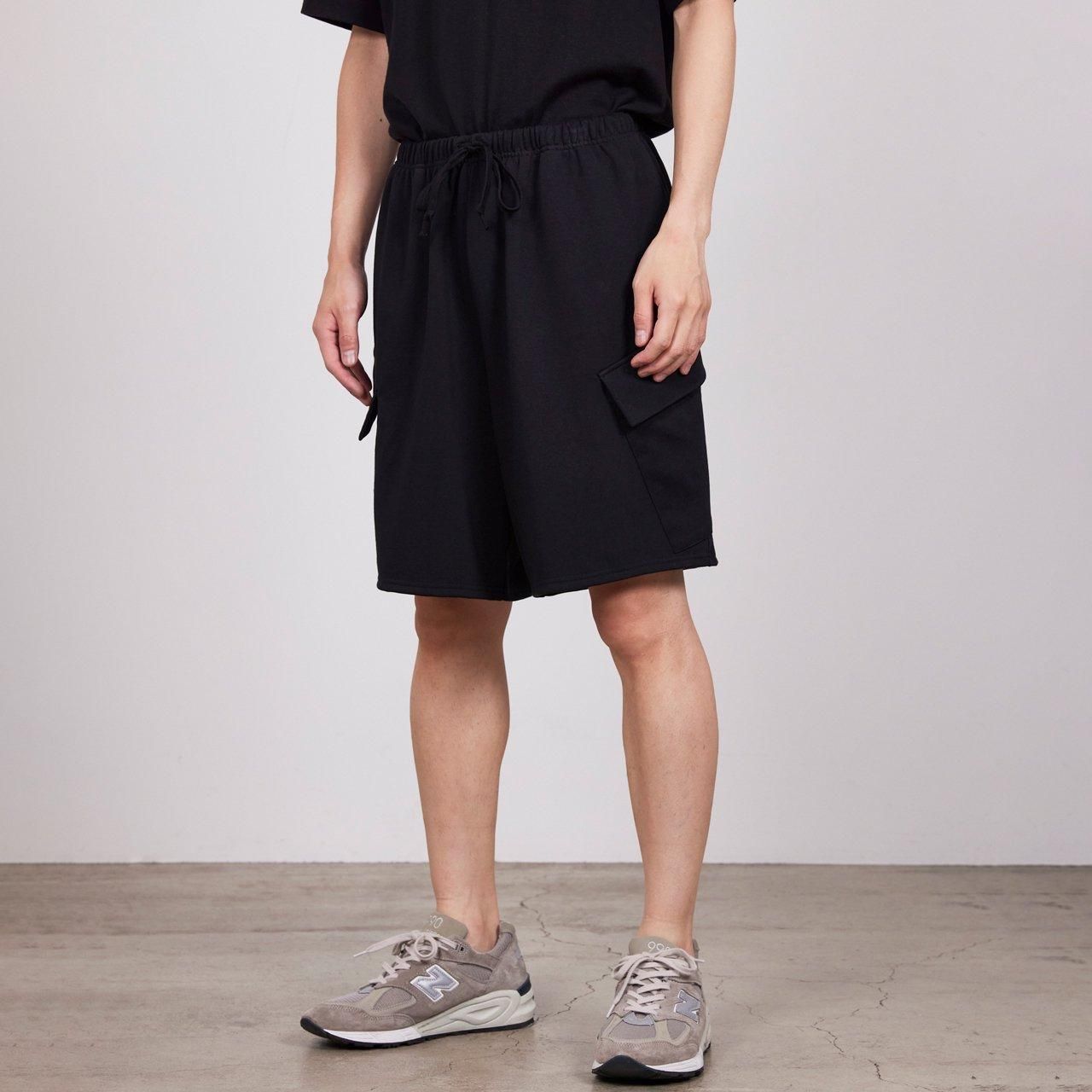 <img class='new_mark_img1' src='https://img.shop-pro.jp/img/new/icons5.gif' style='border:none;display:inline;margin:0px;padding:0px;width:auto;' />marka (ޡ)CARGO SHORTS BLACK -20//1 RECYCLE SUVIN ORGANIC COTTON KNIT-