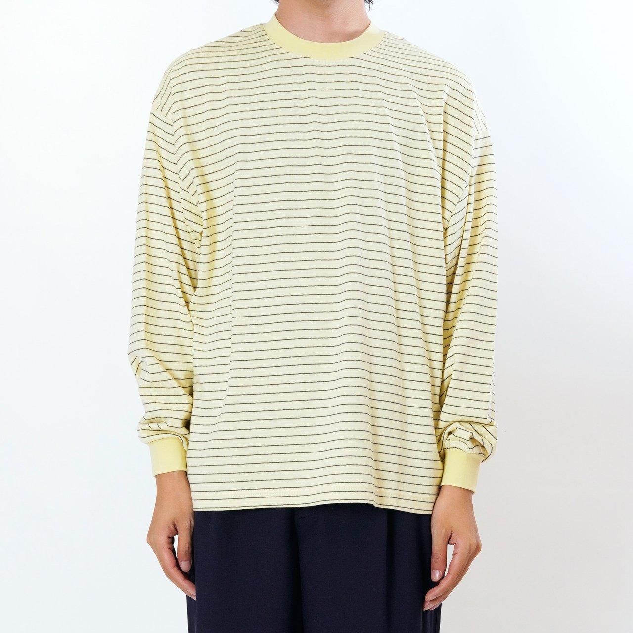 <img class='new_mark_img1' src='https://img.shop-pro.jp/img/new/icons5.gif' style='border:none;display:inline;margin:0px;padding:0px;width:auto;' />EVCON (ӥ)BORDER WIDE L/S T-SHIRT YELLOW