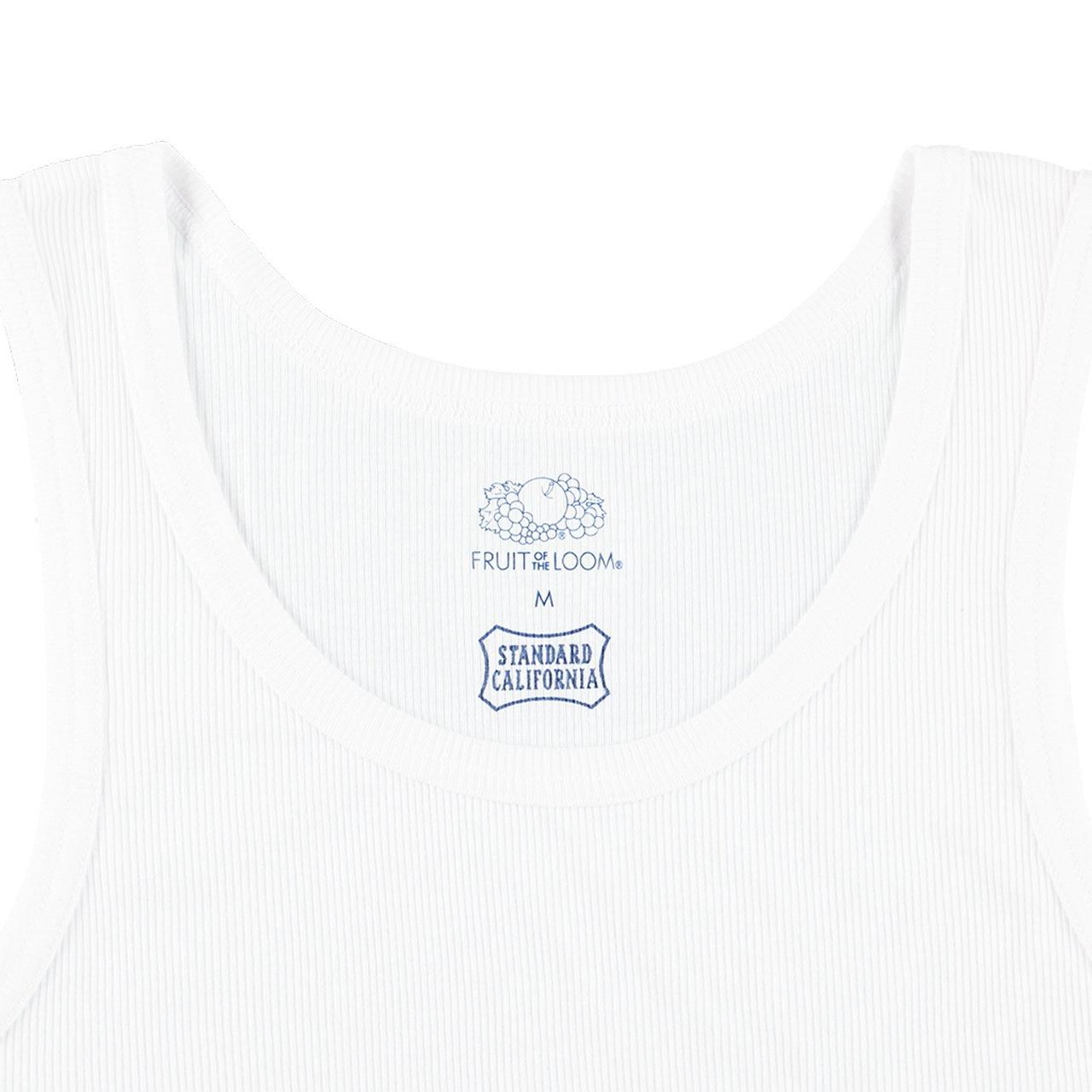 <img class='new_mark_img1' src='https://img.shop-pro.jp/img/new/icons5.gif' style='border:none;display:inline;margin:0px;padding:0px;width:auto;' />STANDARD CALIFORNIA ( ե˥)Fruit Of The LoomSD 2Pack Tank White