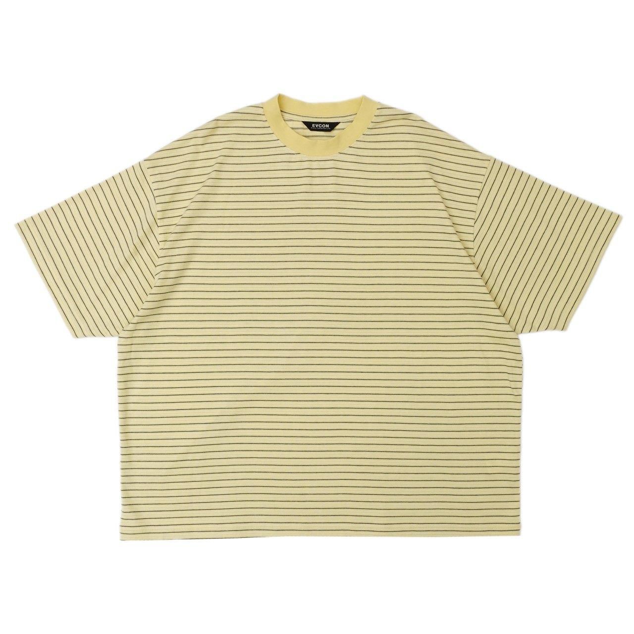 <img class='new_mark_img1' src='https://img.shop-pro.jp/img/new/icons5.gif' style='border:none;display:inline;margin:0px;padding:0px;width:auto;' />EVCON (ӥ)BORDER WIDE S/S T-SHIRT YELLOW