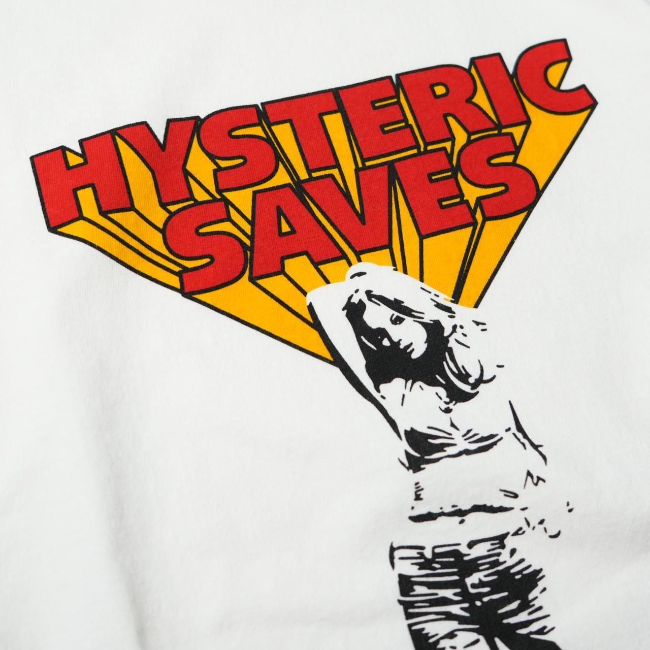 HYSTERIC SAVES Tシャツ ホワイト HYSTERIC GLAMOUR HYSTERIC SAVES Tシャツ ホワイト HYSTERIC