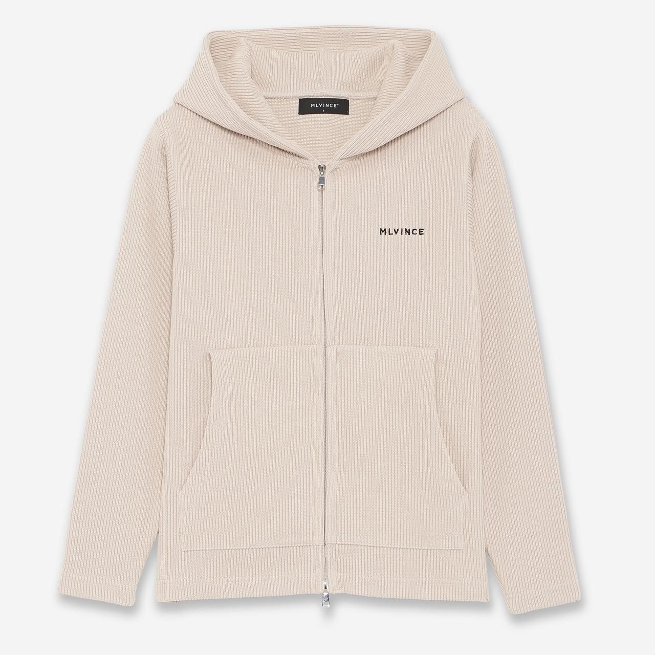 MLVINCE(メルヴィンス)|KNIT ZIP HOODY CREAM 正規取扱店 公式 MLVINCE(メルヴィンス)|KNIT ZIP HOODY CREAM 正規取扱店 公式
