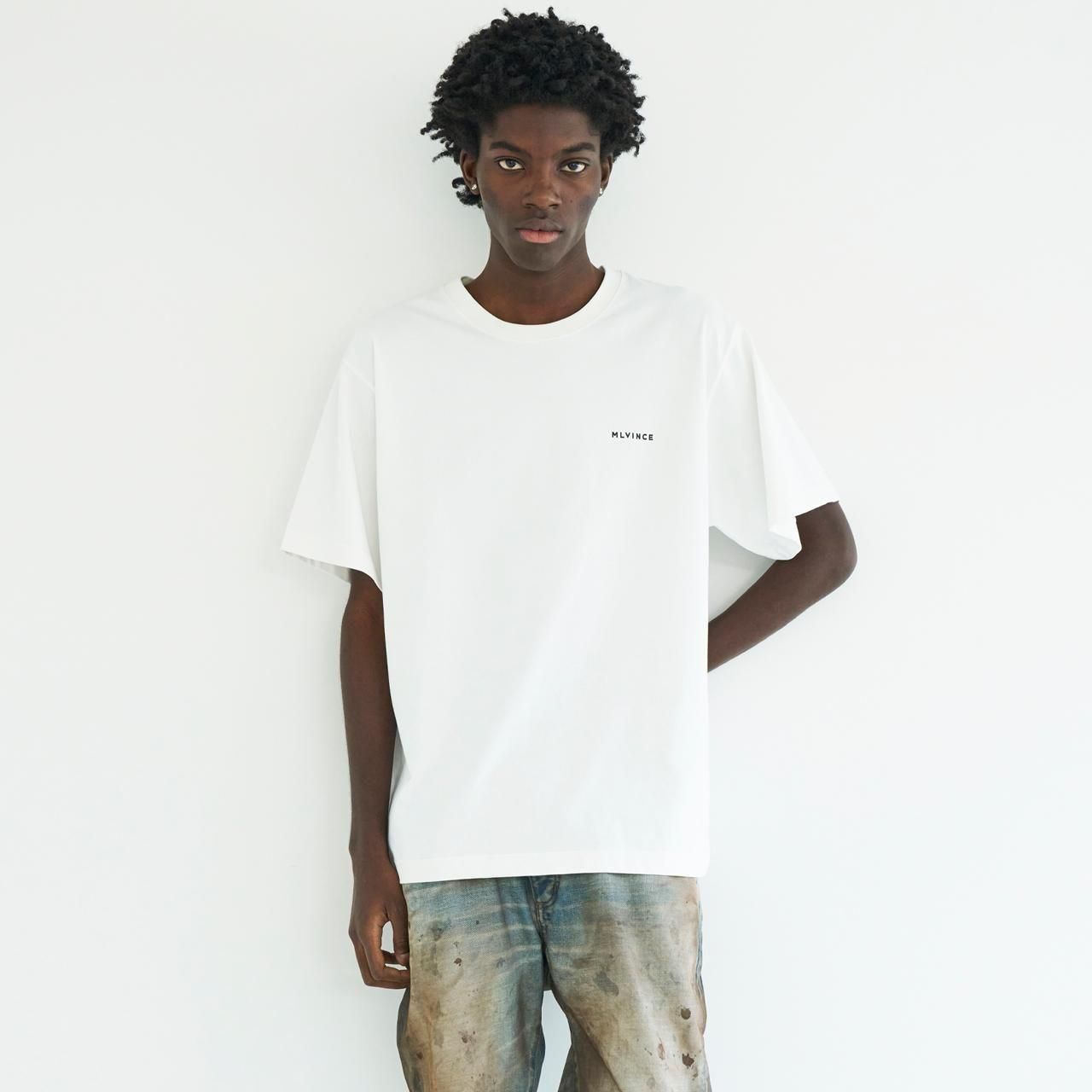 <img class='new_mark_img1' src='https://img.shop-pro.jp/img/new/icons5.gif' style='border:none;display:inline;margin:0px;padding:0px;width:auto;' />MLVINCE () | CLASSIC LOGO S/S TEE WHITE