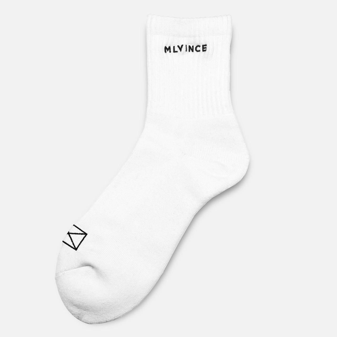 <img class='new_mark_img1' src='https://img.shop-pro.jp/img/new/icons5.gif' style='border:none;display:inline;margin:0px;padding:0px;width:auto;' />MLVINCE () | CLASSIC LOGO SOX LONG WHITE