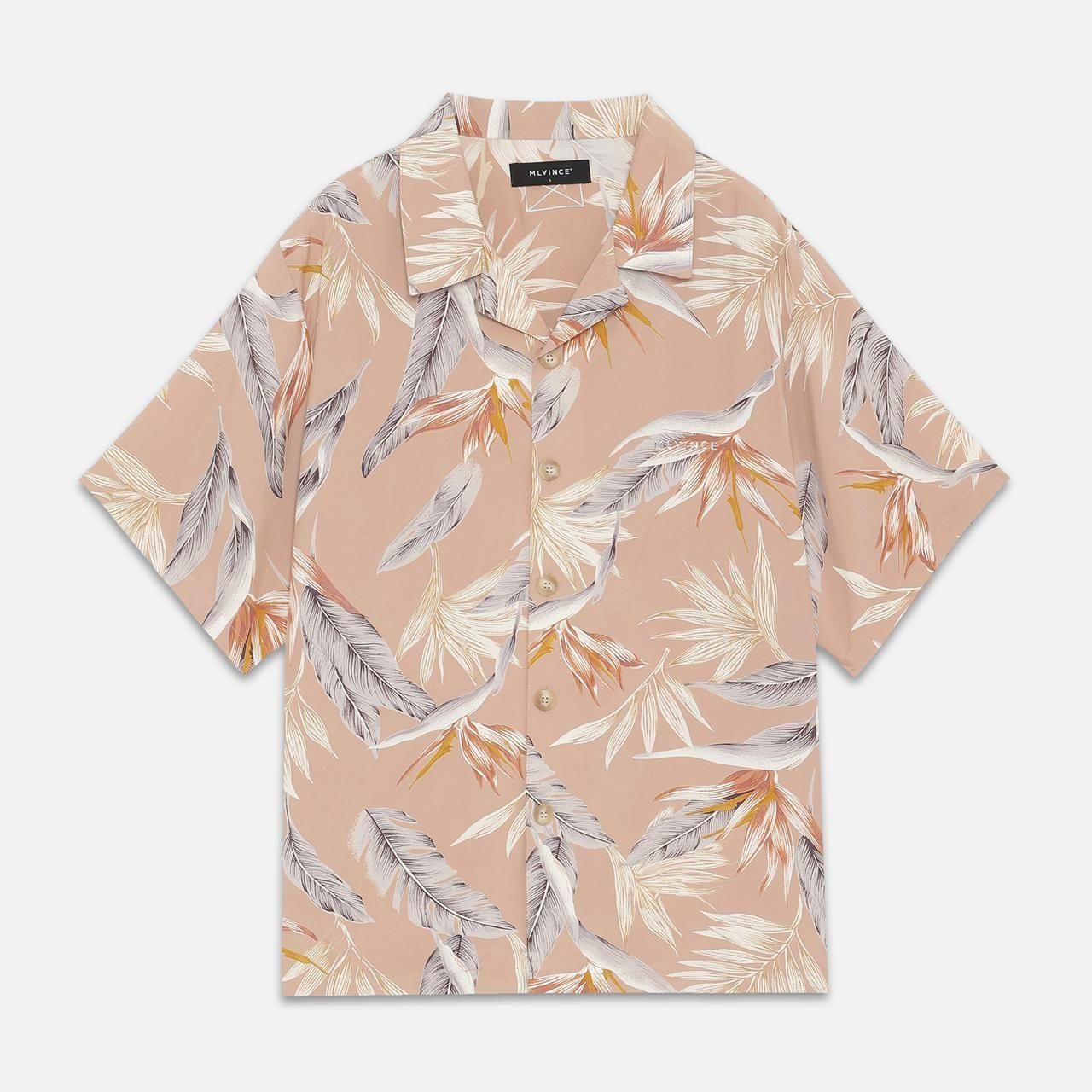<img class='new_mark_img1' src='https://img.shop-pro.jp/img/new/icons5.gif' style='border:none;display:inline;margin:0px;padding:0px;width:auto;' />MLVINCE () | FLORAL LUX S/S SHIRTS BEIGE