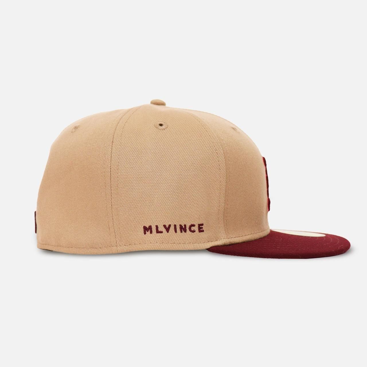 <img class='new_mark_img1' src='https://img.shop-pro.jp/img/new/icons5.gif' style='border:none;display:inline;margin:0px;padding:0px;width:auto;' />MLVINCE () | NEWERA 59FIFTY AUTHENTIC LOGO CAP CAMELBURGUNDY